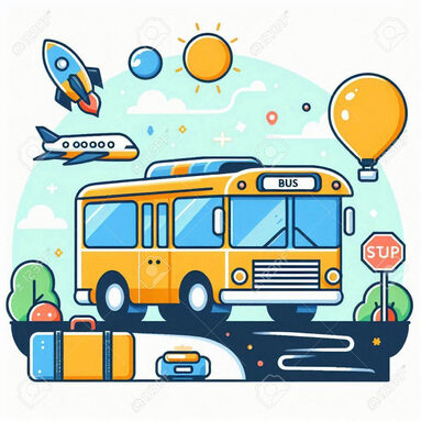 255802635-vector-illustration-of-yellow-bus-with-luggage-on-the-road-in-flat-style.jpg